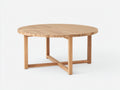 Tavolo da giardino - Legno - 125x125x75 cm - Naturale chiaro - Stile geometrico contemporaneo
