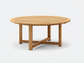 Tavolo da giardino - Legno - 140x140x76 cm - Naturale caldo - Stile essenziale con piano a doghe