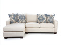 Divano angolare - Tessuto - 276x174x87 cm - Beige chiaro - Stile contemporaneo